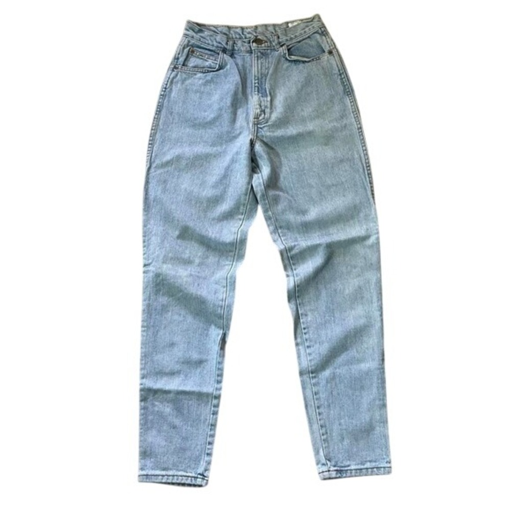 Vintage‎ 90s Chic high-waisted blue denim jeans with a relaxed fit